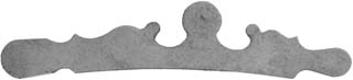Sideplate, sand cast nickel, made in the U.S.A.